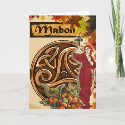 Mabon Autumn Equinox Pagan Greeting Card