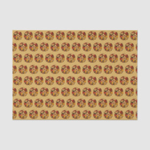 Mabon Autumn Equinox Wreath on Fall Gold Tissue Paper