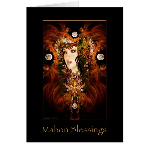 Mabon Blessings _ Autumn Goddess Card