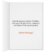 Mabon Blessings - Autumn Goddess Card (Inside (Right))