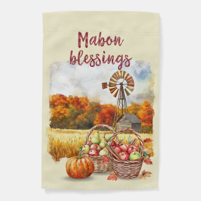 Mabon Blessings Garden Flag (Front)