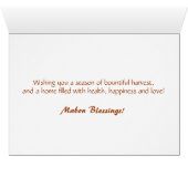 Mabon Blessings - Harvest Scarecrow Cards (Inside Horizontal (Bottom))
