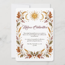 Mabon Celebration Autumn Equinox Invitation