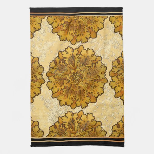 Mabon Equinox Oak Leaves Kitchen Towel