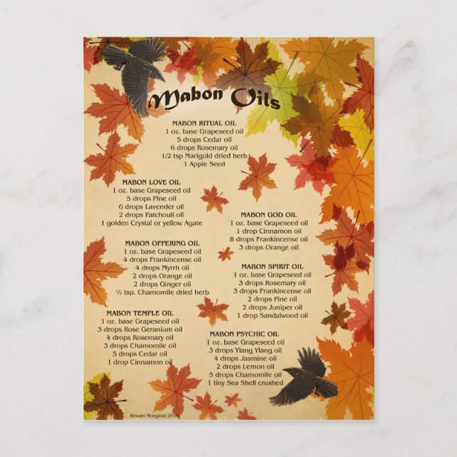 Mabon Oils Postcard (Front)