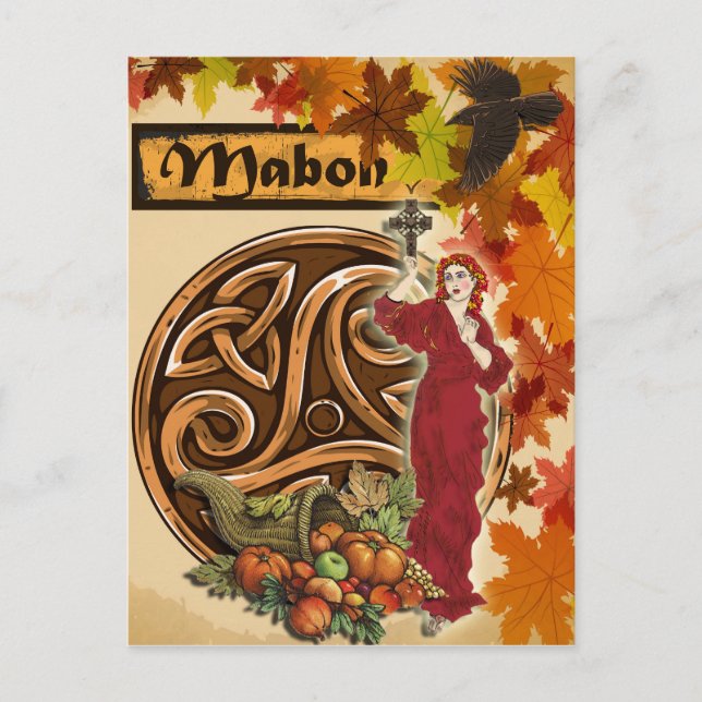 Mabon Pagan Fantasy Art Postcard (Front)