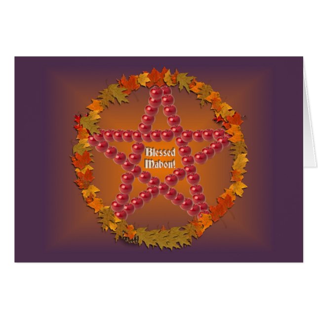 Mabon Pentacle Cards (Front Horizontal)