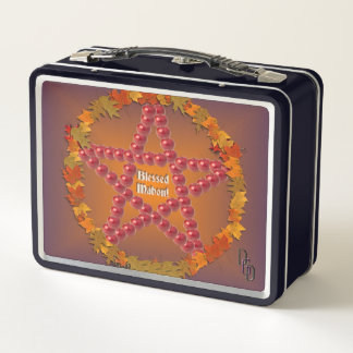 Mabon Pentacle Metal Lunch Box