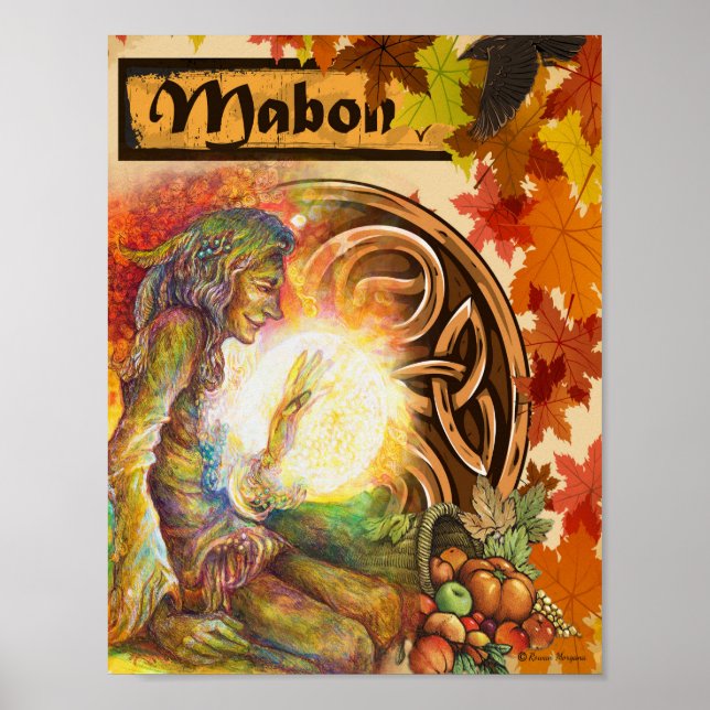 MABON THE AUTUMN EQUINOX WICCAN SABBAT POSTER (Front)
