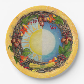 Mabon Wreath Paper Plates