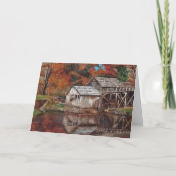 Mabry Mill Blank Card by Eclectic_Ramblings at Zazzle