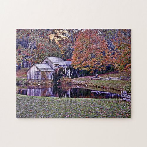 Mabry Mill in Fall Puzzle