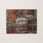 Mabry Mill Jigsaw Puzzle<br><div class="desc">Mabry Mill is a historic mill in Meadows of Dan,  Virginia. The painting was created with acrylic on Gessobord.</div>