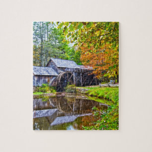 mabry mill virginia jigsaw puzzle