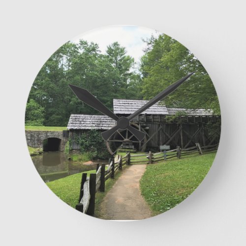 Mabry Mill Virginia Round Clock