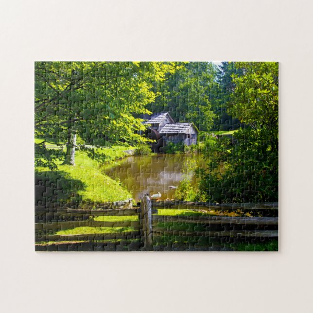 Mabry Mills Virginia Jigsaw Puzzle (Horizontal)
