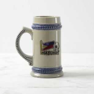 Mabuhay! Philippines Soccer Cheer Beer Stein