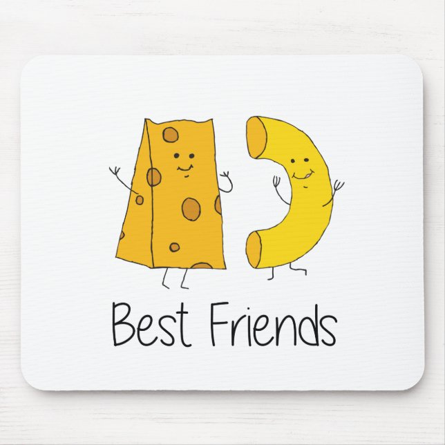 Mac and Cheese Best Friends Art Friendship Art Bes Mouse Pad (Front)