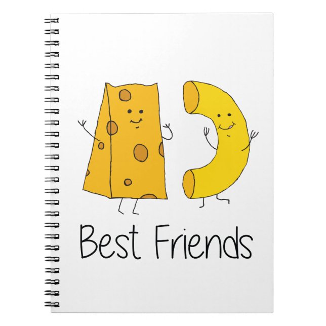 Mac and Cheese Best Friends Art Friendship Art Bes Notebook (Front)
