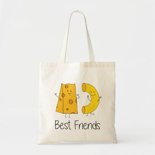 Mac and Cheese Best Friends Art Friendship Art Bes Tote Bag (Front)
