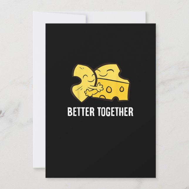 Mac And Cheese Better Together Fun Food Design  Holiday Card (Front)
