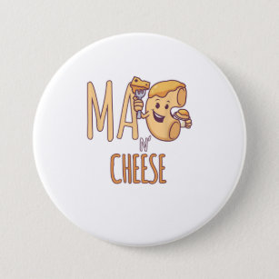 Mac and Cheese Food Lover Button