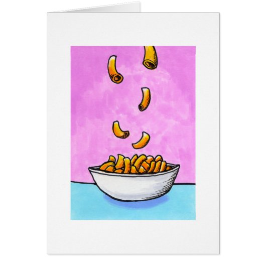Mac and cheese fun colorful original tiny art (Front)