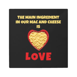 Mac and cheese Love Metal Print