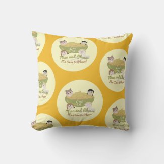Mac and Cheese Please Retro Kid Fun Pattern