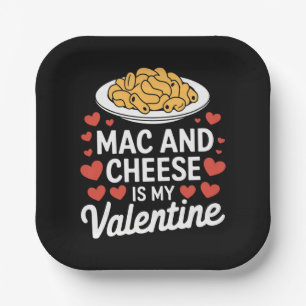 Mac And Cheese Valentine Mac n Cheese Lover Gift Paper Plates