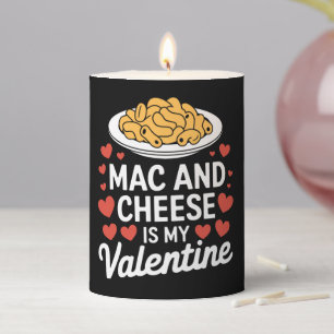 Mac And Cheese Valentine Mac n Cheese Lover Gift Pillar Candle
