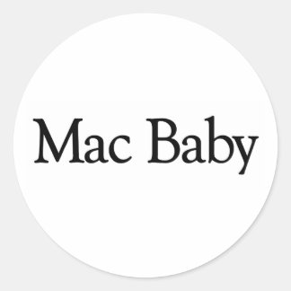 Mac Baby Classic Round Sticker