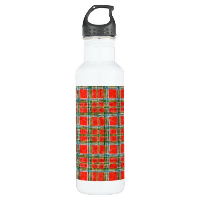 MAC BAIN TARTAN 24oz Water Bottle (Front)