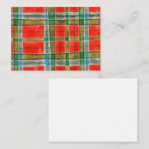 MAC BAIN TARTAN 3.5x2.5 Flat Card / Horizontal