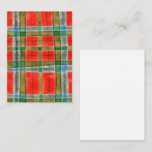 MAC BAIN TARTAN 3.5x2.5 Flat Card / Vertical