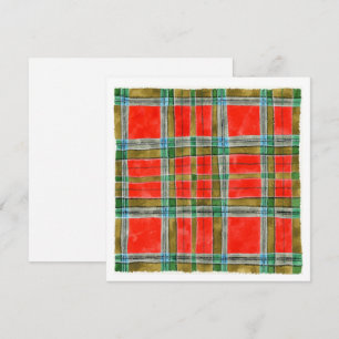 MAC BAIN TARTAN 5.25" Square Flat Card