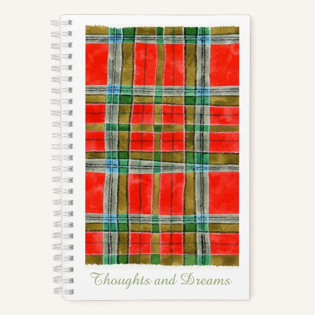 MAC BAIN TARTAN 5.5x8.5 Spiral Notebook  (Front)