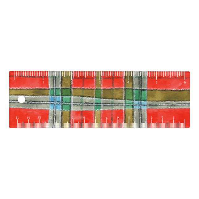 MAC BAIN TARTAN 6" Ruler (Front)