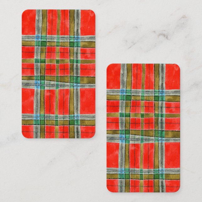 MAC BAIN TARTAN Bookmark - 3.5x2 Card  (Front/Back)