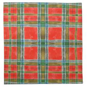 MAC BAIN TARTAN Cloth Cocktail Napkin