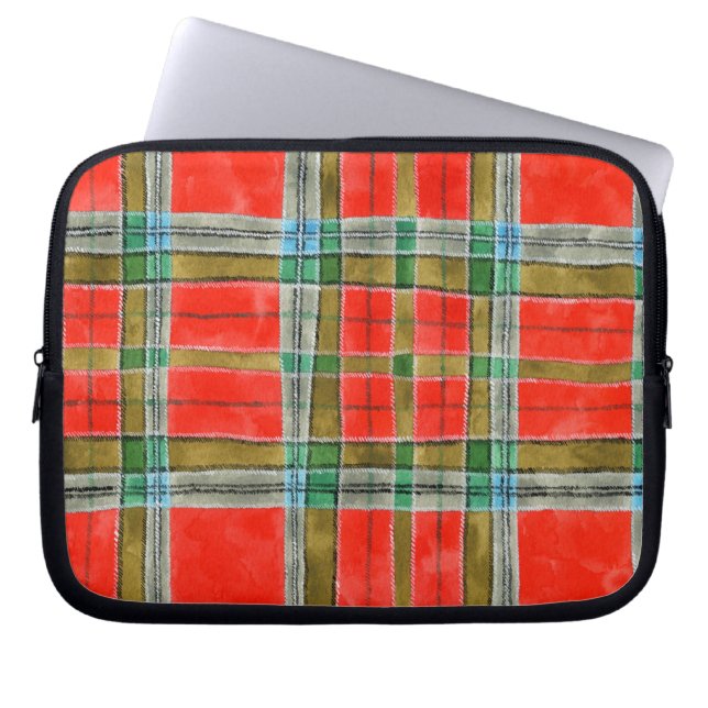 MAC BAIN TARTAN Laptop Sleeve (Front)