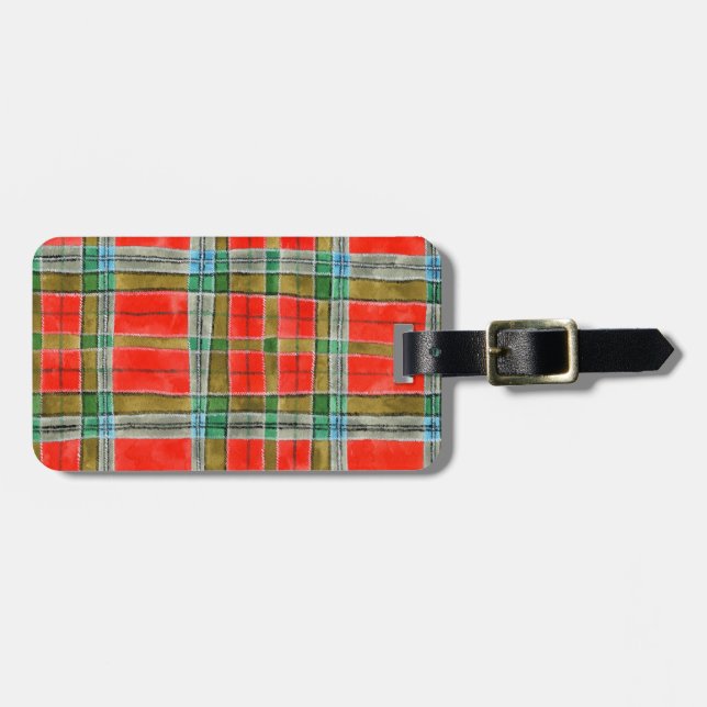 MAC BAIN TARTAN Luggage Tag (Front Horizontal)