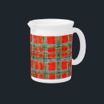MAC BAIN TARTAN Porcelain Pitcher<br><div class="desc">The design on this MAC BAIN TARTAN porcelain pitcher is an original watercolor painting, inspired by the Mac Bain Clan Tartan. * Matching products are available in the TARTAN PLAIDS category of my shop. ** If you'd like to transfer this design to another product type, shape, or size, please check...</div>
