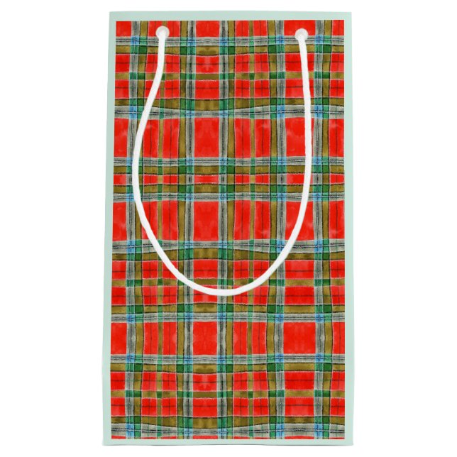 MAC BAIN TARTAN Small Gift Bag (Front)