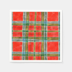 MAC BAIN TARTAN Standard Cocktail Paper Napkins
