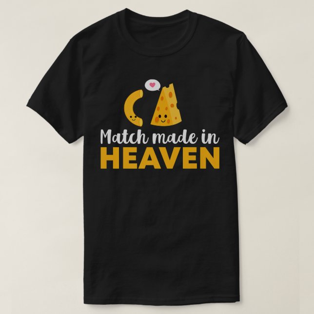 Mac & Cheese Cute Couple Bff Best Friend Costume 1 T-Shirt (Design Front)
