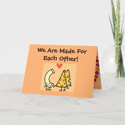 Mac  Cheese _ Cute Valentines Day Card