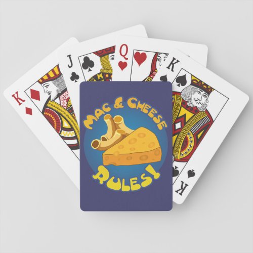 Mac  Cheese Rules Playing Cards