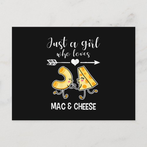 Mac  Cheese Shirt Funny Mac and Cheese Lover Gift Announcement Postcard