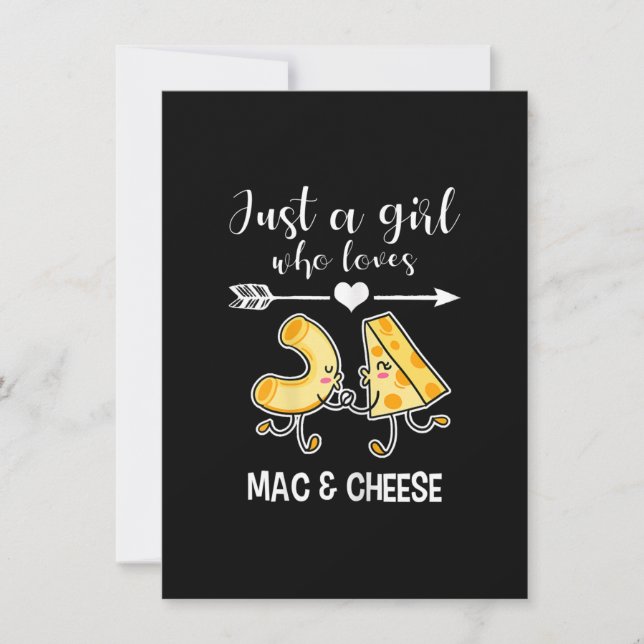 Mac & Cheese Shirt Funny Mac and Cheese Lover Gift Invitation (Front)